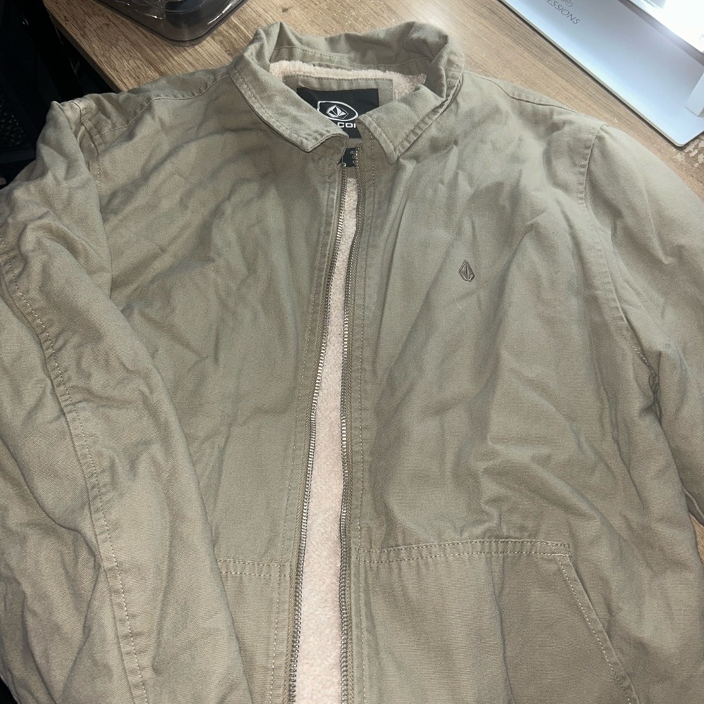 Volcom Tan Lightweight Shirt Jacket